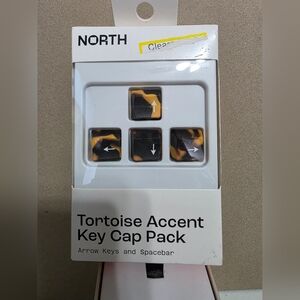 Tortoise Accent Key Cap Pack – Black & Brown Arrow Keys